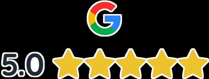 5 étoiles sur 5 sur Google reviews